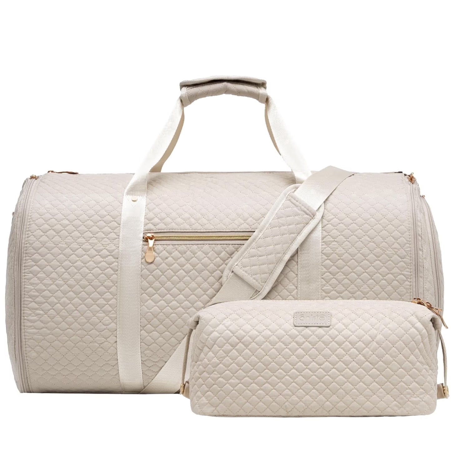 Garment Bag Carry on Convertible Travel Duffel Bag with Shoe Pouch Weekender Bag for Women Men 2 in 1 Hanging Suit Bag with Shoulder Strap Business Travel Bag